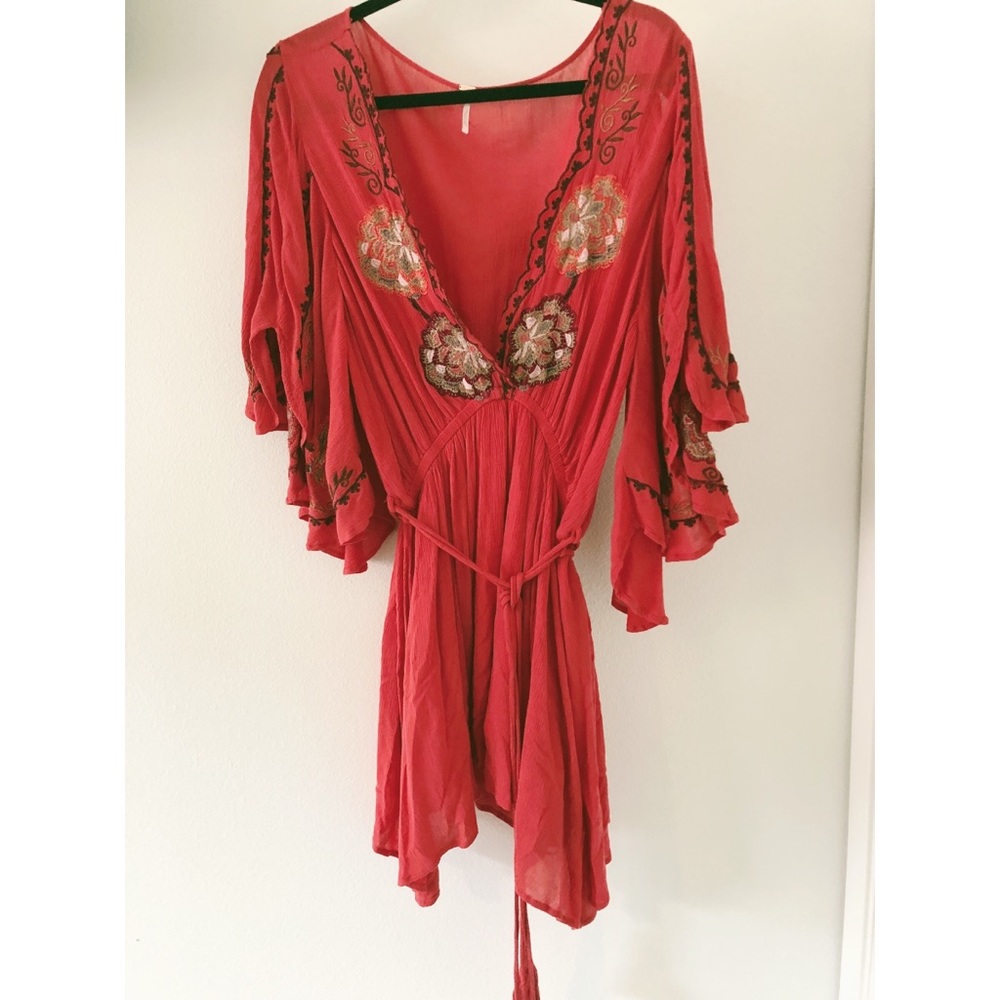 Freepeople Cora Dress in Red NEW W/ TAG - Picture 2 of 7